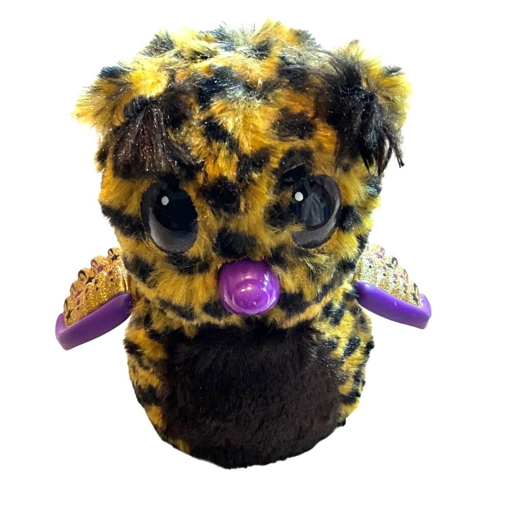 Hatchimals 5" Golden Lynx Spin Master Purple Wings Talks‎